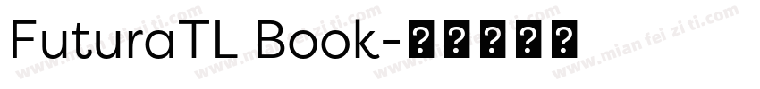 FuturaTL Book字体转换